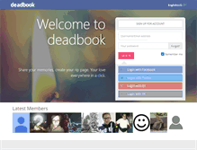 Tablet Screenshot of deadbook.org